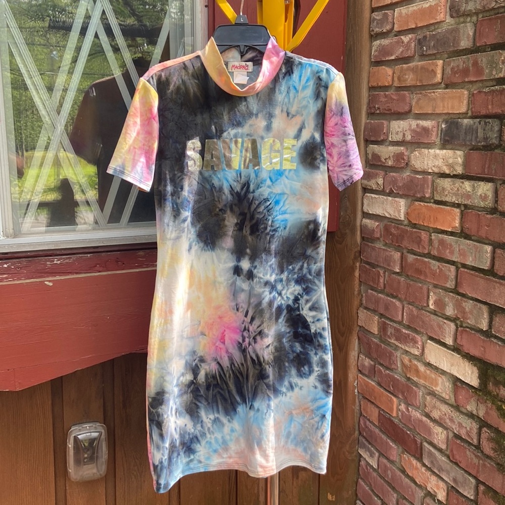 Madras Dress Juniors Size L